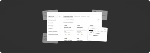 The library search returning prompts, context files, workflows and skills together