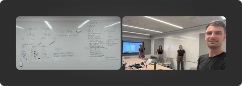 The team whiteboarding session that established shared ownership of the problem